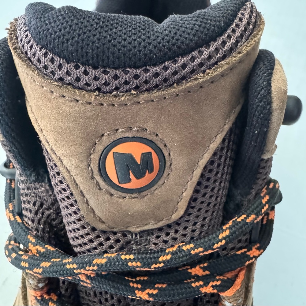 Merrell Mens Chameleon 7 Mid Waterproof Hiking Boots J84271 Tan Brown Size 8.5 - Picture 8 of 11
